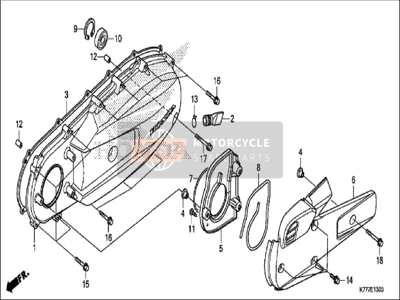 Honda SH125AD 2019 Couvercle latéral gauche pour un 2019 Honda SH125AD